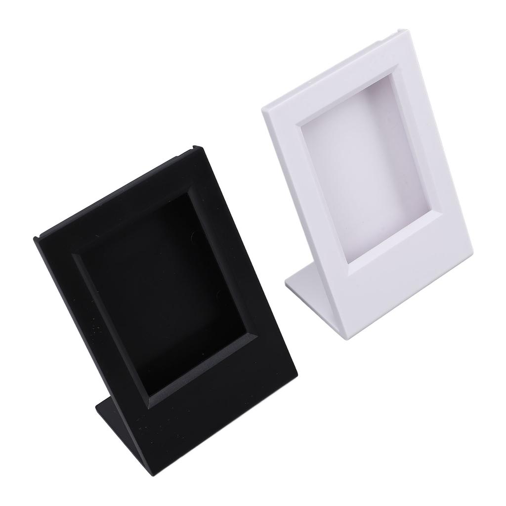 2pcs L Shape Photo Frame Acrylic Collectible Decoration Simple Ideal Present Slanted Picture Frame f
