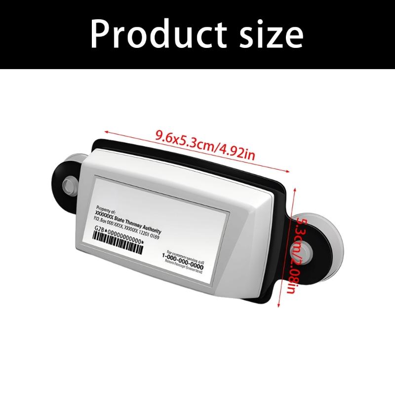 Universal Windshield Pass Card Holder Featurings Suction Cup Quick Installation for Cars SUVs Motorcycles