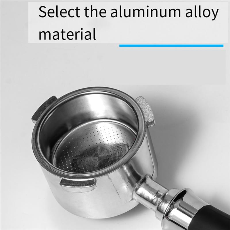 Хорошо-51 мм Бездонная ручка для эспрессо-машины Бездонная ручка для кофемашины Аксессуары для кофемашины Пластик + Нержавеющая сталь