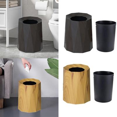 Trash Can Waste Basket Garbage Bin Modern Versatile Household Rubbish Trash Bin for Indoor Dorm Living Room Yard Bathroom