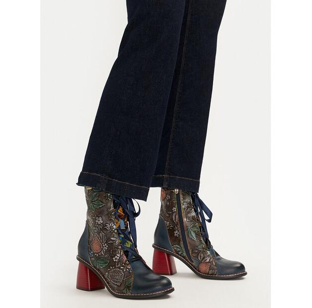 Ботильоны Laura Vita Evcao 311 Blue Ankle Boots