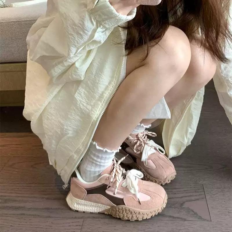 [] Popcorn~ Cm Inner Height Increase Pair of Shoelaces Platform Casual Shoes Women