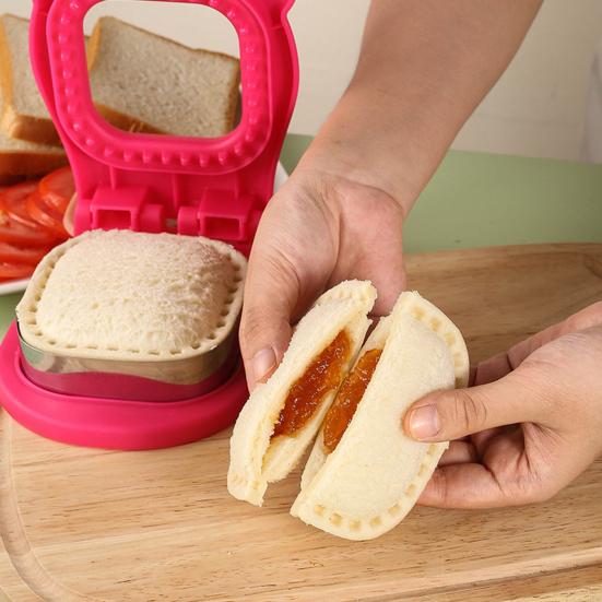 Sandwich Cutter And Sealer 2-in-1 Round Sandwich Maker for School Lunch Boxes And Bento Boxes Boys Girls