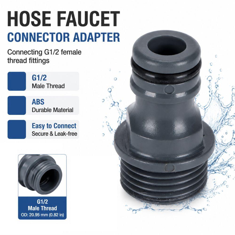4PCS Quick Release Garden Hose Quick Connector Hose Tap Nipple Adapter  Water Hose Connection
