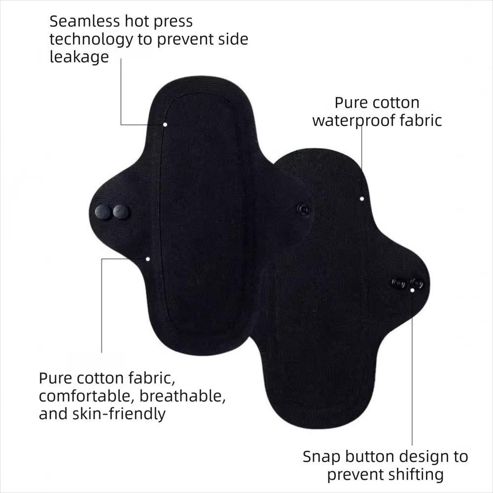 Seamless Menstrual Cloth Pads Washable Nursing Pad for Women Anti-Slip Panty Liner  Night