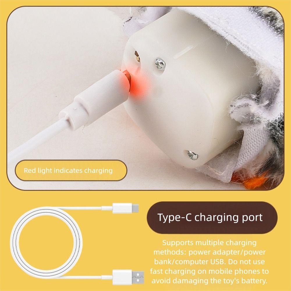 10pcs Automatic Cat Teaser Shaking Bird Pet Toy Simulated Cat Hunting Toys Snowy Owl Bird Doll