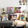 Kawaii Dr. Slump Cushion Cover Cushion Cover Set 4Pcs 50X50 45X45 40X40 Pillowcase Decorative Sofa Home Decor