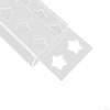 Acrylic Flower Vase Art with Light Bar Modern Pot Rectangle Floral Arrangement for Home