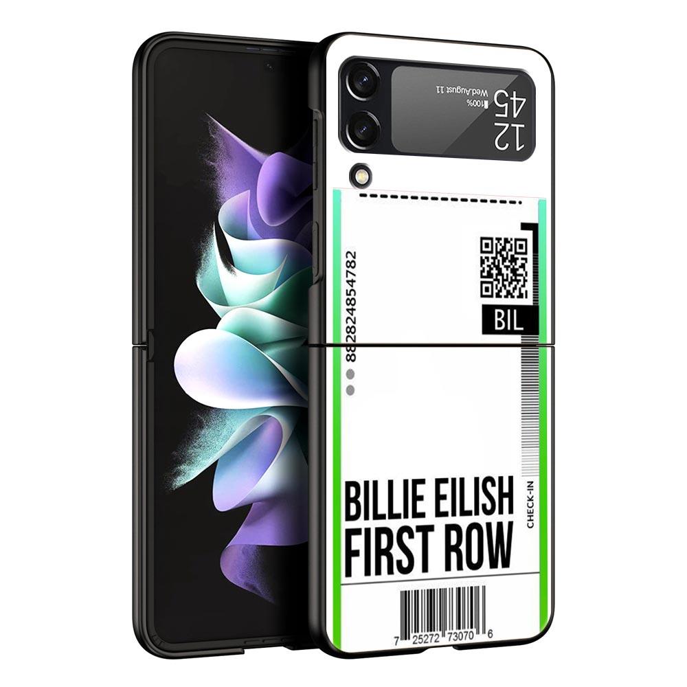 

Hard PC Phone Case For Samsung Galaxy Z Flip 7 6 5 4 Black Cover For Galaxy Z Flip 3 Foldable World Travel Ticket Seoul New York Z Flip 3