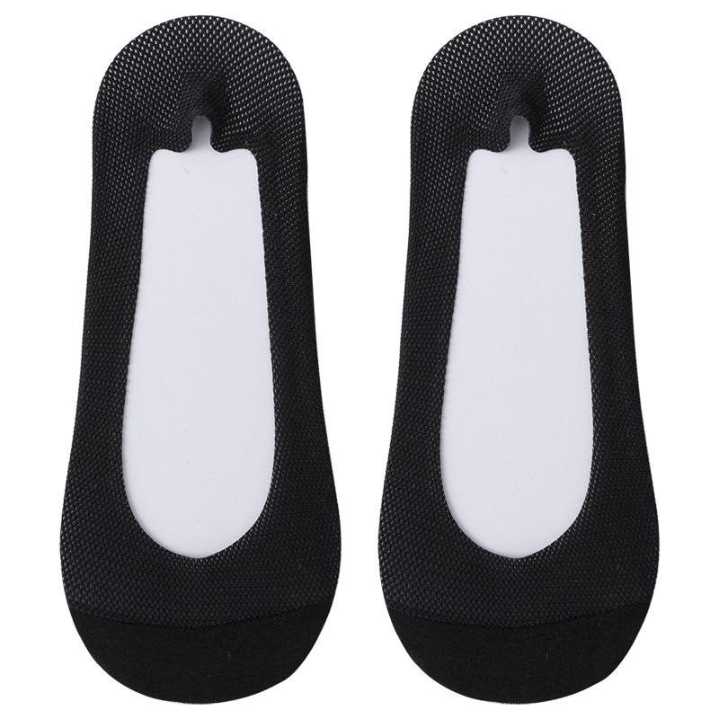 Female Spring and Summer Mesh Deodorant Breathable Ice Silk Shallow Mouth Do Not Drop with Invisible Socks