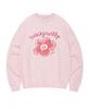 Wacky Willy [26Ss] Women'S Big Lily Graphic Sweatshirt Pink