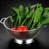 Fine Mesh Filter Stainless Steel Colander Solid Ring Base Kitchen Strainer Draining Basket  Kitchen