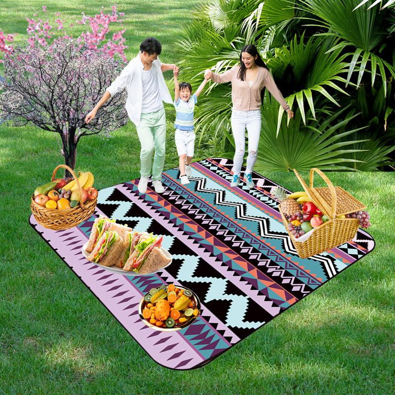 Picnic Blankets Extra Large, Waterproof Foldable Outdoor Beach Blanket,3-Layer Picnic Mat for Camping, Hiking, Travel, Park, Concerts