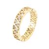 TK Heart Full Zircon Women's Ring: Summer Style, Daily Exquisite Pure Copper Jewelry