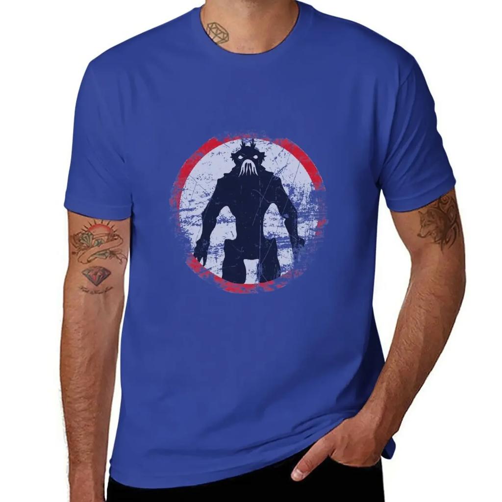 Camiseta con letrero vintage del Distrito 9 top de verano camisetas gráficas oversized para hombre divertidas