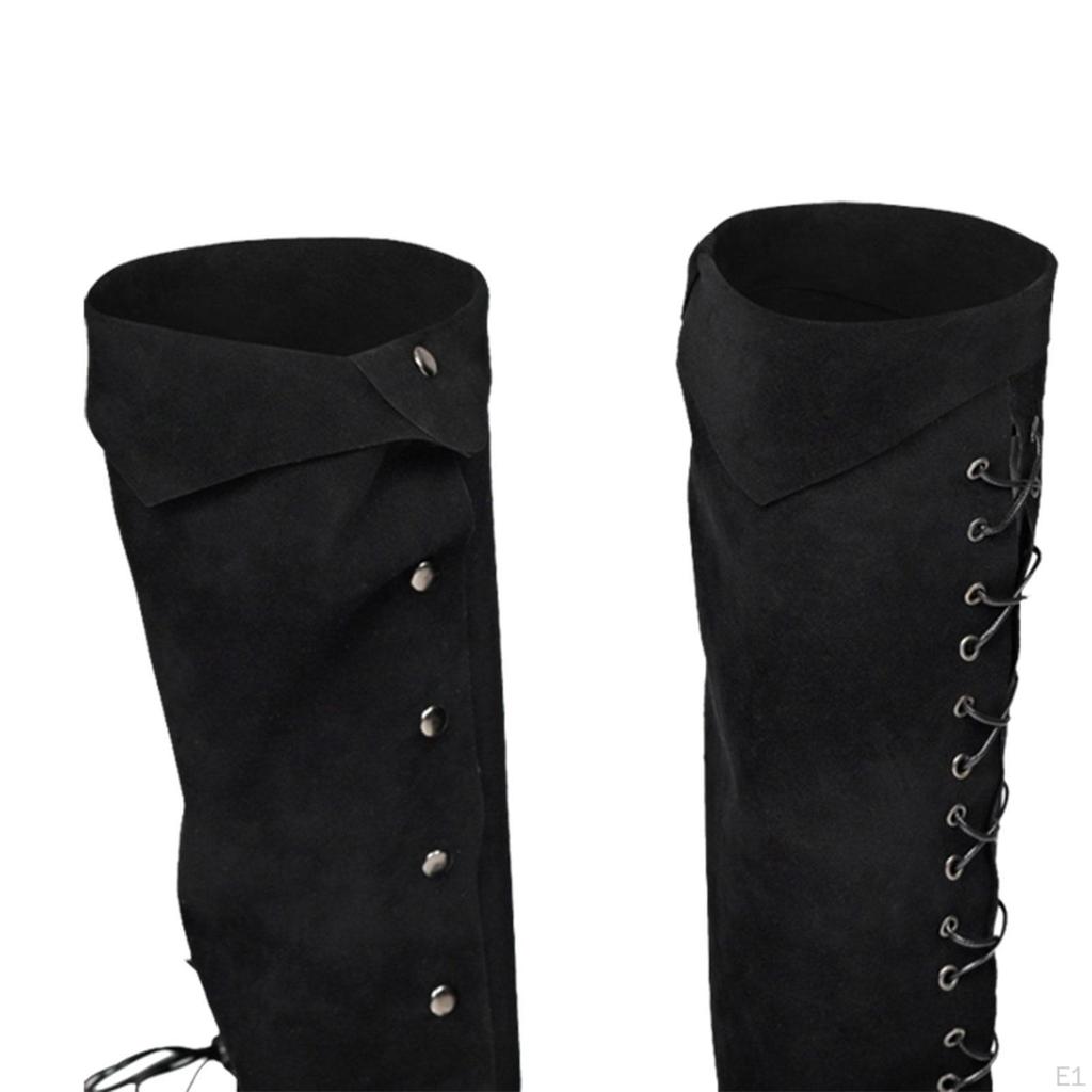 Boot Top Covers Medieval Gaiters Stylish Renaissance Knight Pirate Tops