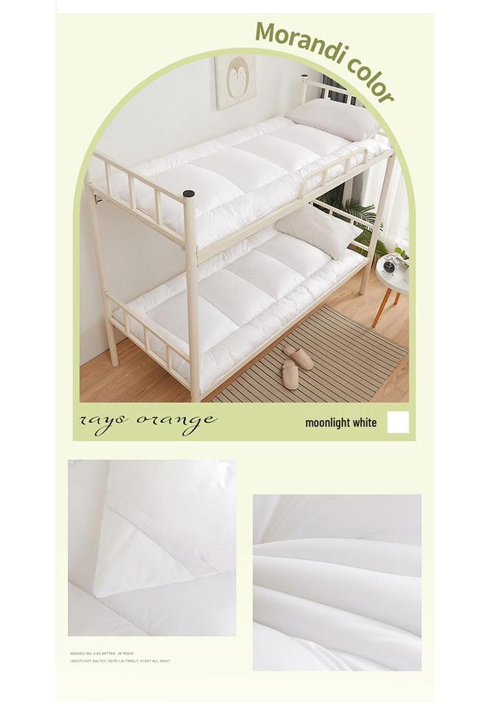 Feather Velvet Foldable Mattress - Brushed, Thickened for Students & Kids (Single/Double Bed)
