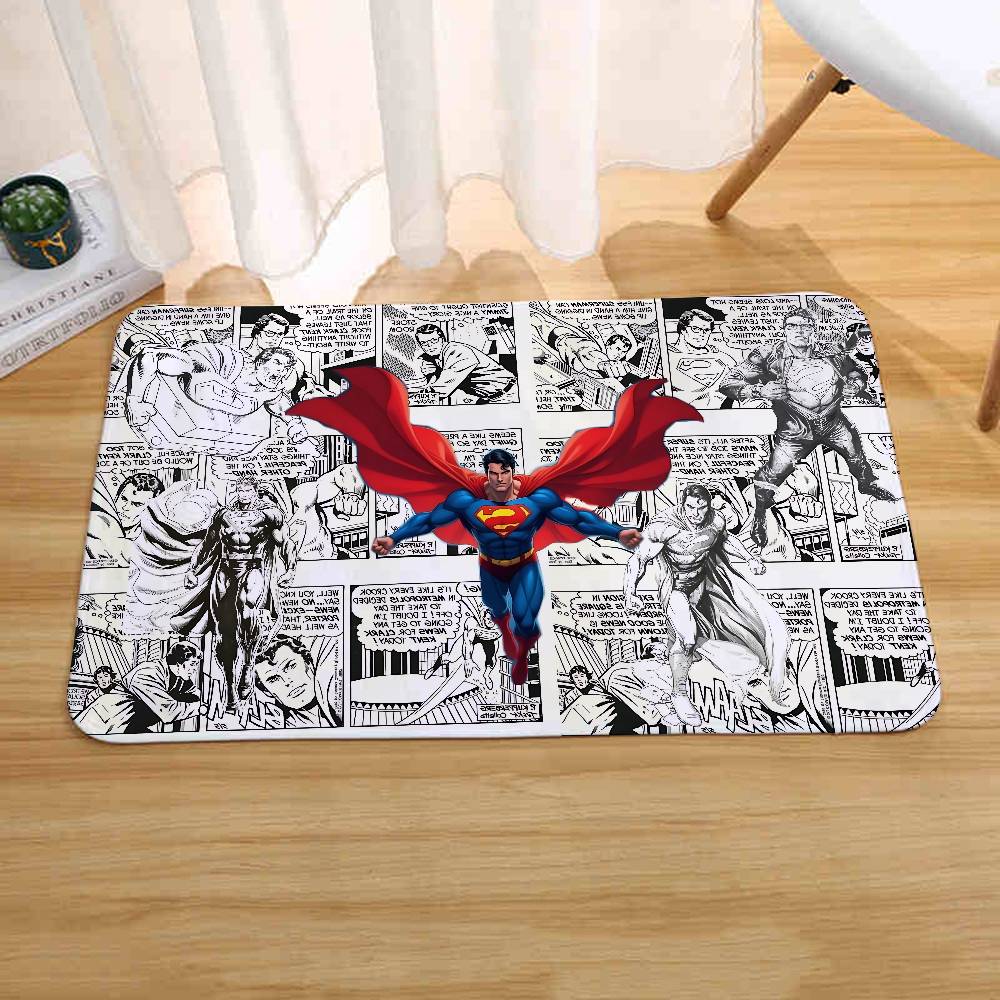 S-Superman Floor Mats Home Laundry Rug Carpet For Living Room Decor Lounge Area Anti-slip Foot Mat Entrance Doormat
