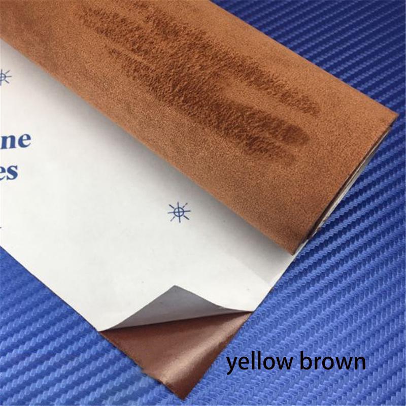Premium Self-Adhesive Suede Fabric Car Interior Vinyl Wrap for Door Panels Dashboard Armrest DIY Car Interior Modification Furniture Decor