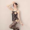 Open hole mesh fun shoulder strap one-piece mesh tight open gear suspenders mesh stockings stockings 004