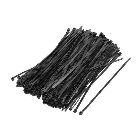 100Pcs Nylon Universal Cable Tie Buckles Multipurpose UV Resistant Cable Ties Tool Heavy Duty Self-Locking Zip Ties Holder