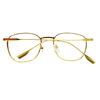 Unisex Square Titanium Eyeglass Frames with Anti-Blue Light & High Myopia Support