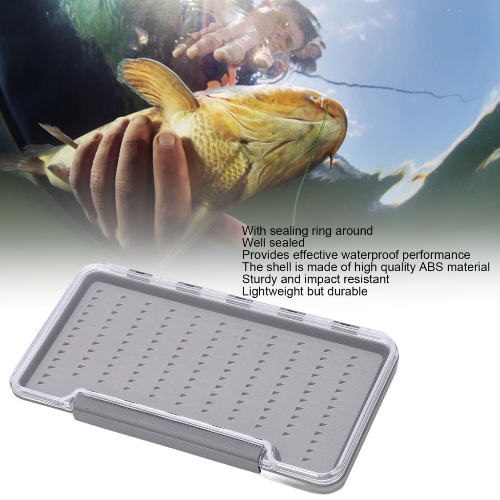 Fly Fishing Box Large Waterproof ABS Plastic Lure Storage Box Fishing Tackle Storage Box Rust-Proof Light Weight Fishing Supplie