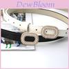 Classic Leather Belt For Women Men With Round Alloy Buckle For Casual Wear