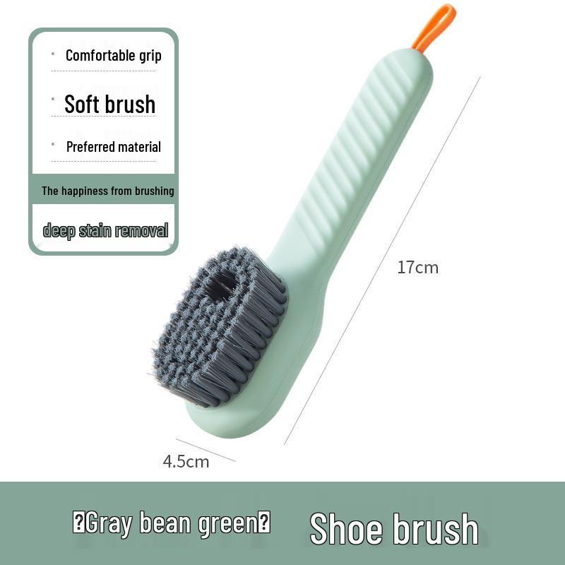 Multifunctional Shoe Brush with Soft Bristles - Liquid Add-On for Safe, Effective Cleaning