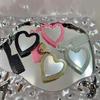 New Small Fresh Style Glitter Sequins Love Makeup Mirror Keychain Pendant Diy Bag Pendant Accessories
