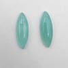 Natural Aqua Chalcedony Marquise Cabochon Loose Gemstone Lot 2 Pcs 10*29 MM 23 CT For Jewelry Making