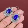 Boucles d'oreilles Lapis Lazuli Bijoux en pierres précieuses naturelles Boucles d'oreilles faites à la main Boucles d'oreilles en argent sterling 925 Boucles d'oreilles vintage Cadeaux de mariage Bijoux neufs