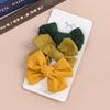 3pcs Fabric Hair Bows Hair Clips For Baby Girls 3inch Hair Bows Hairpins Barrettes Headwear Kids Children Hair Acesssories