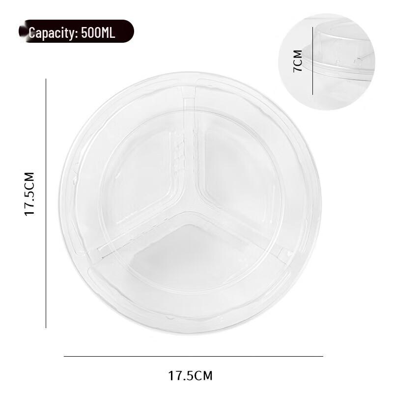 Baijie Disposable Round Plastic Fruit Containers with Lids