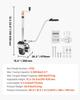 Electric Trailer Dolly, 2.5 T Towing Capacity, 380W 12V Motorized Jockey Wheel with 7 m/min Moving Speed, 31-63 cm Adjustable Clamp Height & 20.3 cm