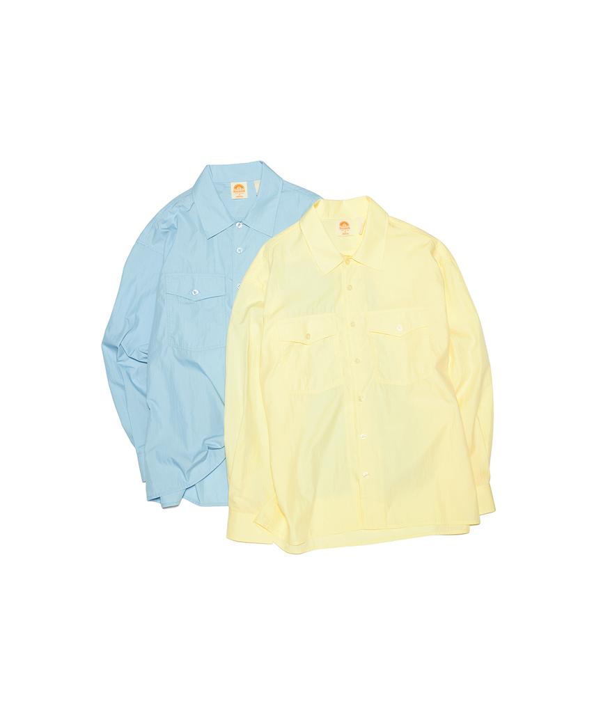 HELLO SUNRISE Hs Safari Shirt Jacket_Sky Blue