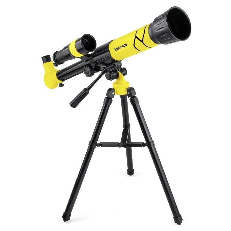 

Астрономический телескоп HD для детей и студентов, монокуляр для наблюдения за звездами, учебные пособия для научного эксперимента, имитация/кемпинг жёлтый