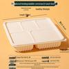 Disposable 5-Compartment Corn Starch Meal Box