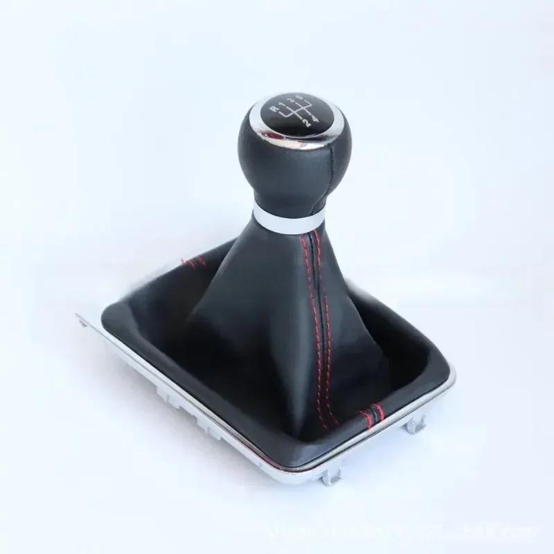For Passat B6 B7 CC 2005-201 for Gear Shifter Knob with Dustproof Cover 5/6 Speed Gear Shift Knob Stick Gaiter Boot Frame Kit