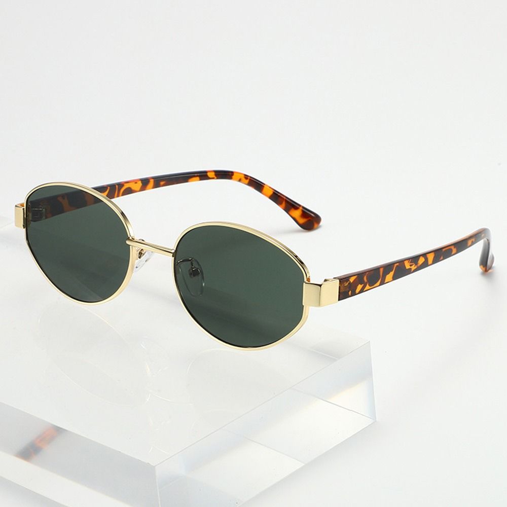 Retro Driving Shades Outdoor Sports Punk Style Eyewear Oval Frame Sunglasses  for Women & Men