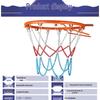 Huimanba Durable Metal Basketball Chain Net