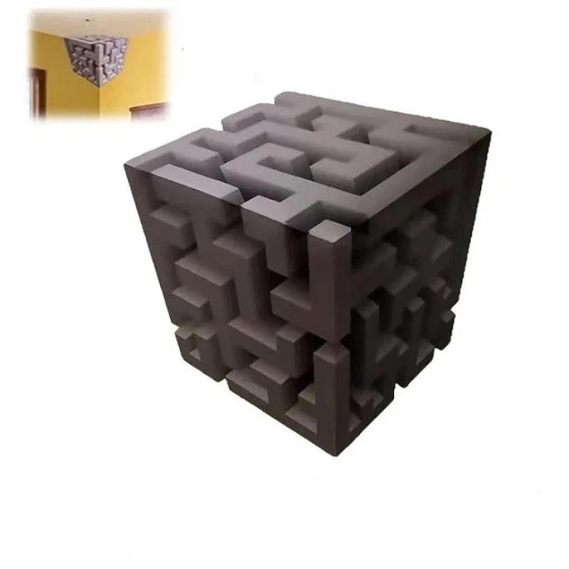 

30x30cm That Reshapes Reality Illusionary Optical Illusion Pop-Up Stickers Impossible Corners Creativity Home Decoration