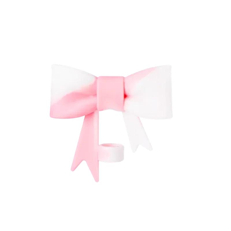 Bowknot Straw Covers Cap for Cup 30&40 Oz Tumbler Cups Reusable Silicone Accessories Straw Tips Lids Protector for 10mm Cups