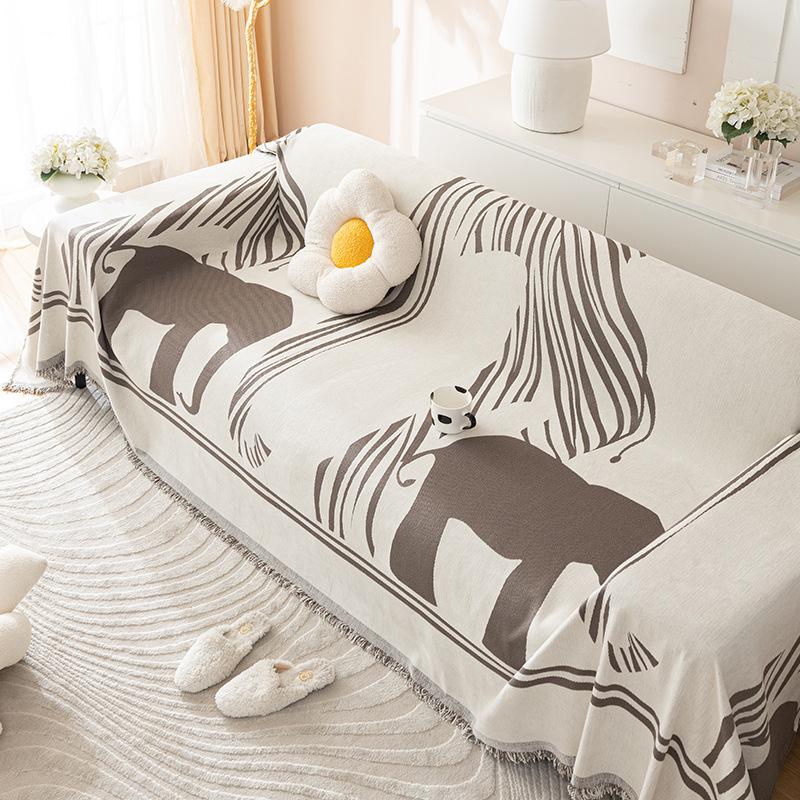 Modern & Minimalism Chenille Four Seasons Universal Elephant Sofa Towel All-Inclusive Universal Sofa Cover Cloth Non-Stick Wool