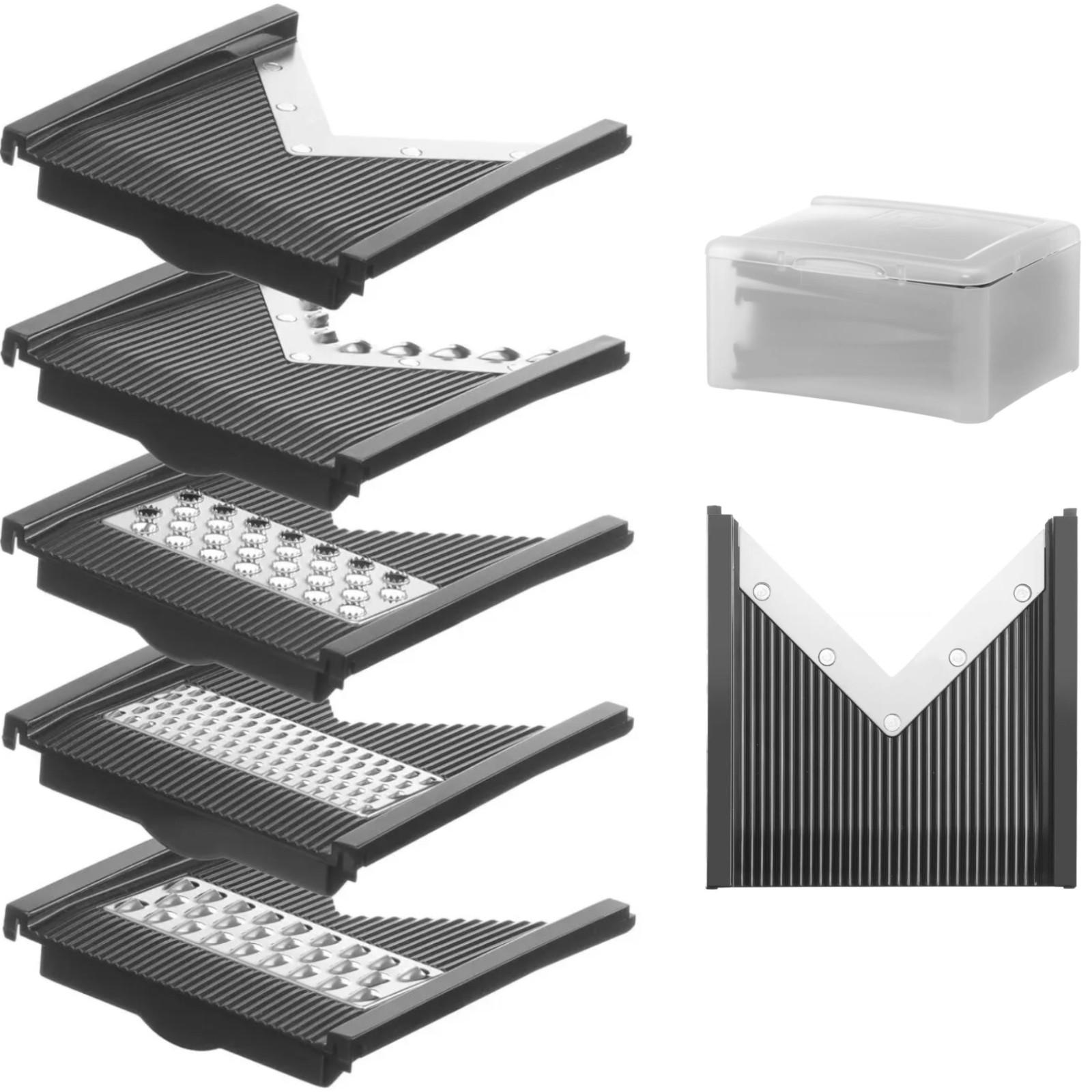 Austauschbare Schneidscheiben für Mandoline Gemüseschneider Typ V, Set mit 5 Stück