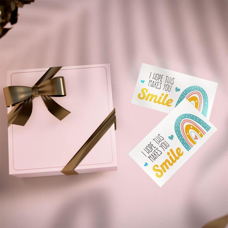 50pcs I Hope This Makes You Thank You Card Shopping Purchase Greeting Cards for Small Business Owners Package Inserts