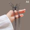 Butterfly Tassel Pearl Hair Claw Red Flower Festival Hairpin For Girls Ponytail Hair Clips Crab Women  Accessories Gifts