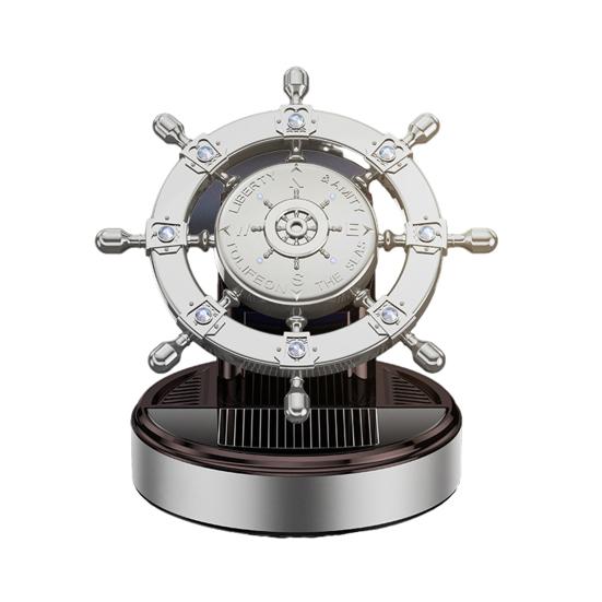 Solenergi bilaromaterapi 360 graders rotasjon Luftfrisker Biltilbehør Interiør Kreativ rorform Auto luftrenser