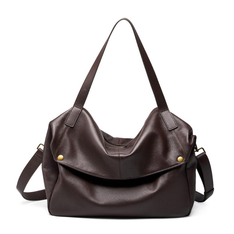Burminsa Cowhide Genuine Leather Soft Large Hobo Shoulder Bags For Women 2026 Luxury Designer Big Messenger Tote Ladies Handbags