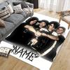 Custom Name,Tokio Hotel Home Sofa Decoration for Living Room & Bedroom, Non‑Slip Play Flannel Floor Mat for Game Room